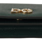 Dolce & Gabbana Elegant Green Leather Continental Wallet