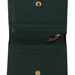 Dolce & Gabbana Elegant Green Leather Continental Wallet