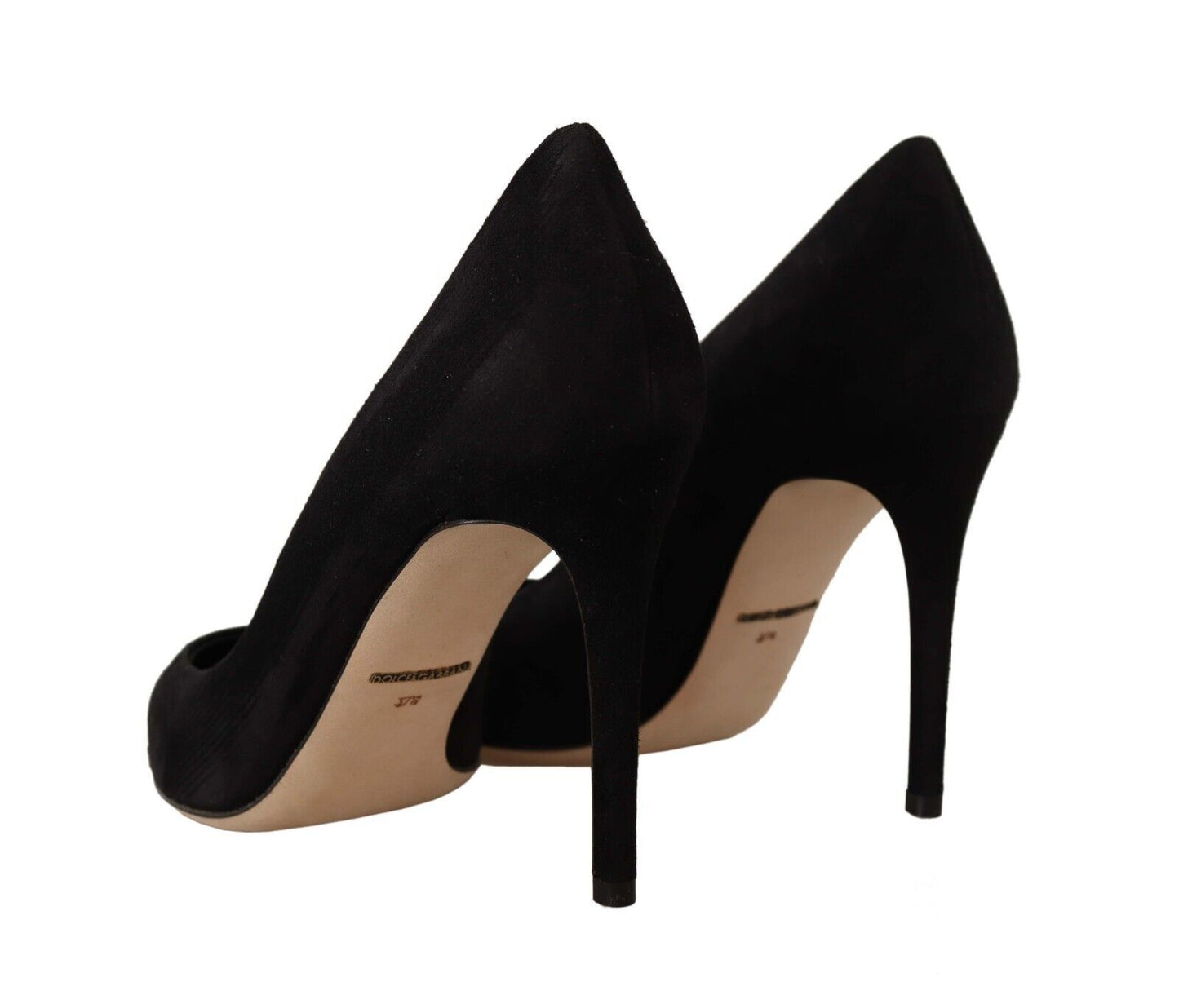 Dolce & Gabbana Elegant Suede Stiletto Heels Pumps