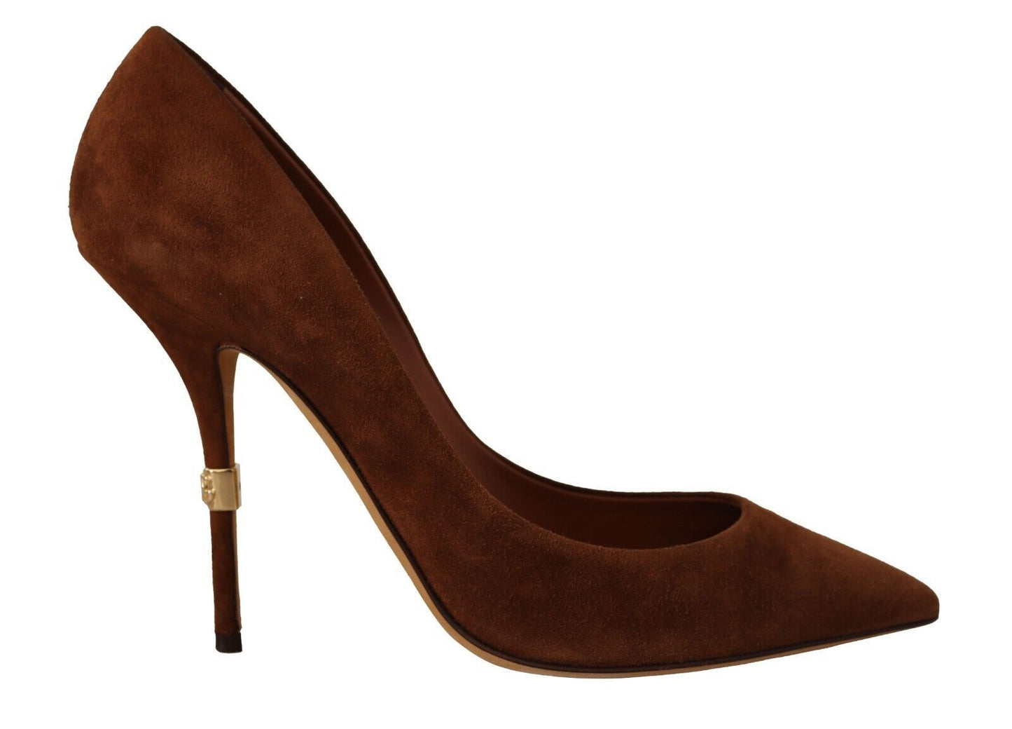 Dolce & Gabbana Elegant Suede Stiletto Heels in Rich Brown