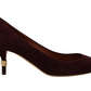 Dolce & Gabbana Elegant Purple Suede Heels Pumps