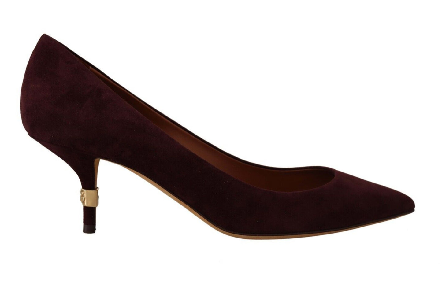 Dolce & Gabbana Elegant Purple Suede Heels Pumps