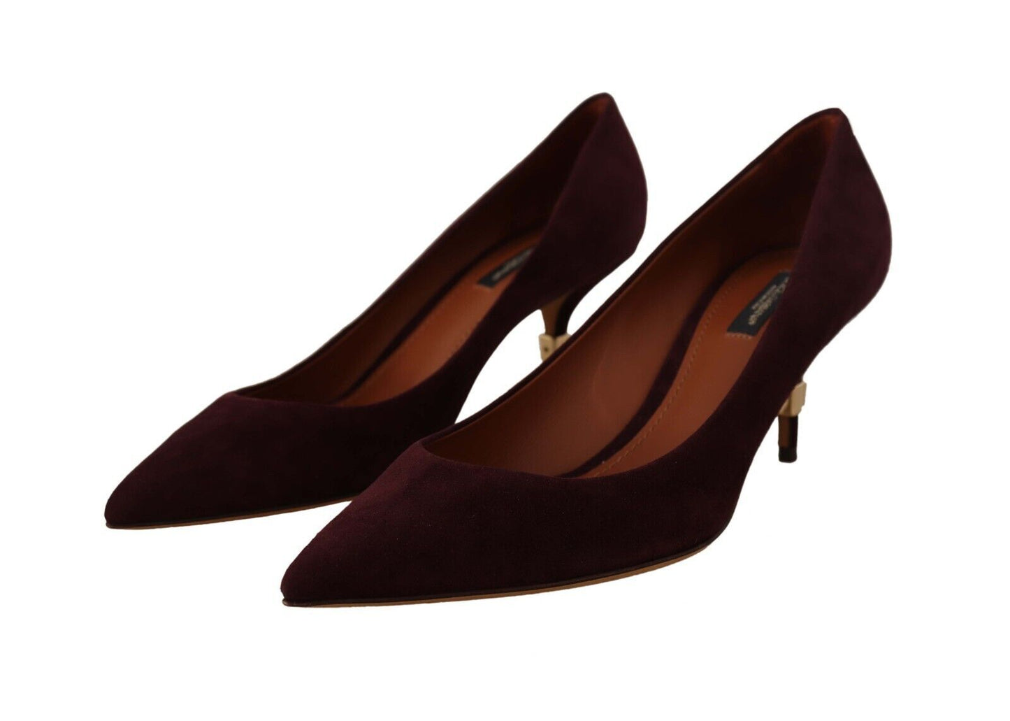 Dolce & Gabbana Elegant Purple Suede Heels Pumps