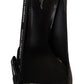 Dolce & Gabbana Elegant Black Leather Heels Pumps