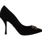 Dolce & Gabbana Chic Amore Suede Heels Pumps