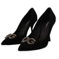 Dolce & Gabbana Chic Amore Suede Heels Pumps