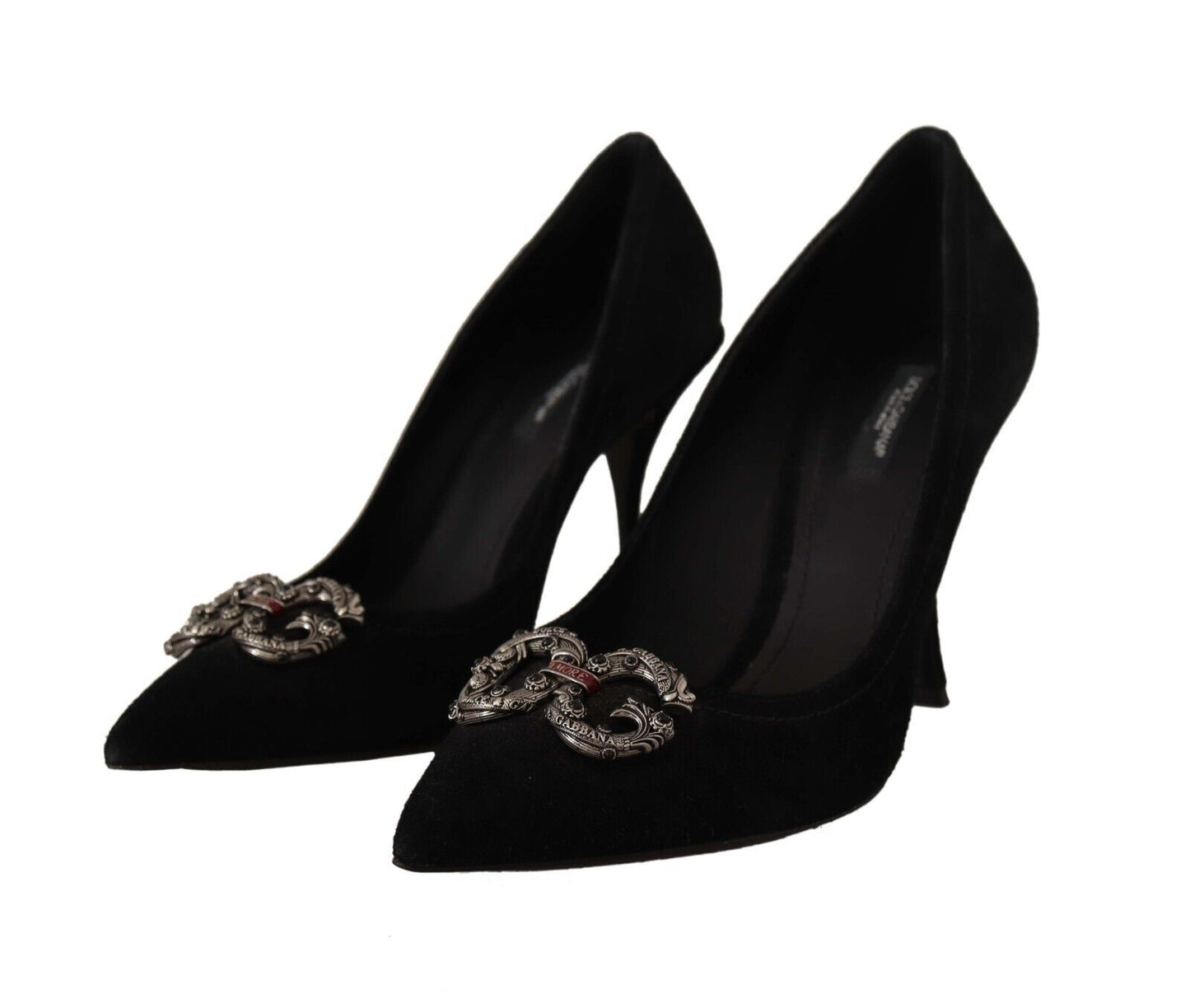 Dolce & Gabbana Chic Amore Suede Heels Pumps