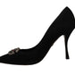 Dolce & Gabbana Chic Amore Suede Heels Pumps