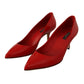 Dolce & Gabbana Red Patent Leather Heels - Timeless Elegance