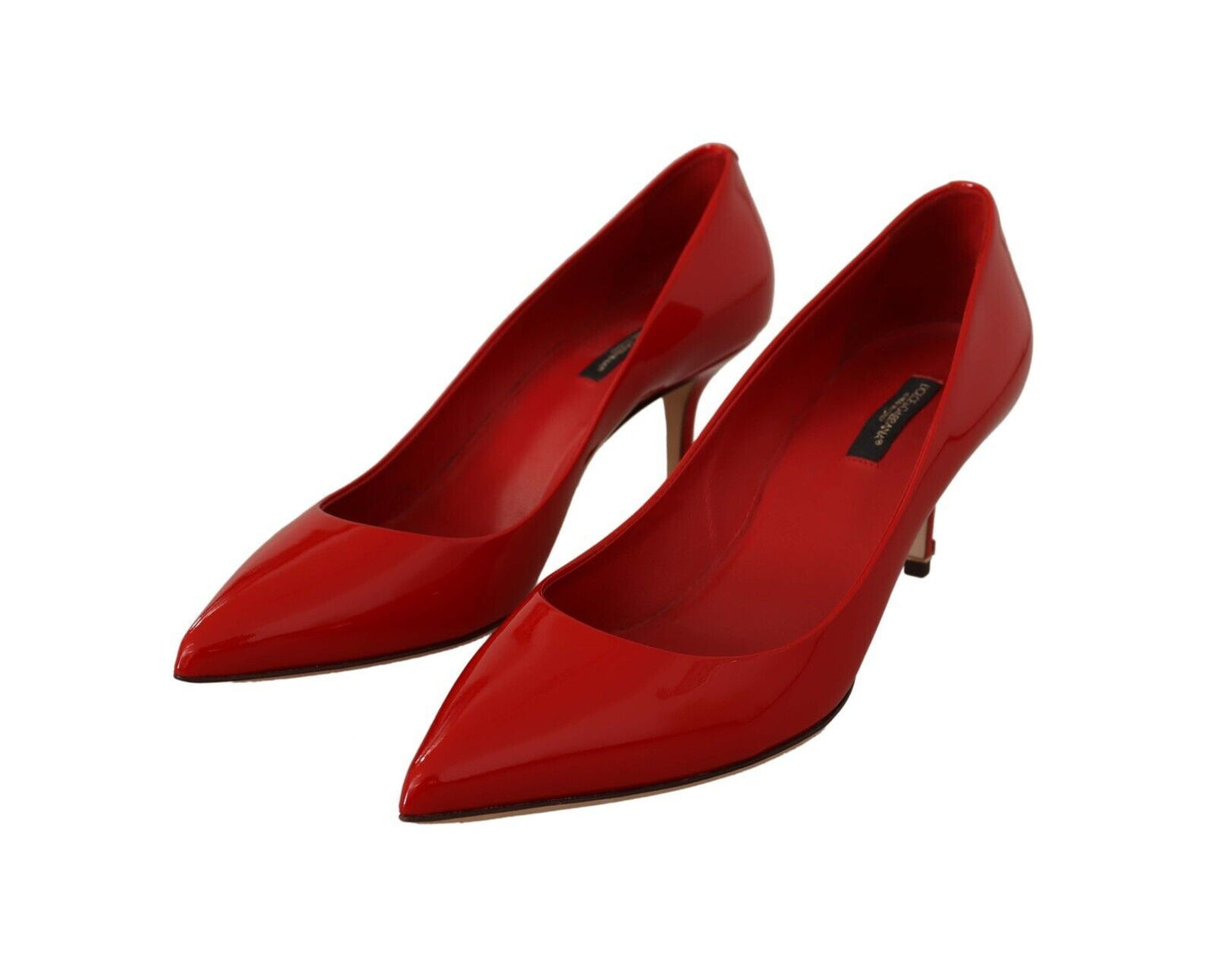 Dolce & Gabbana Red Patent Leather Heels - Timeless Elegance