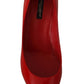 Dolce & Gabbana Red Patent Leather Heels - Timeless Elegance