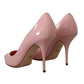 Dolce & Gabbana Elegant Pink Patent Leather Heels