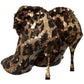 Dolce & Gabbana Elegant Leopard Sequin Knee-High Boots