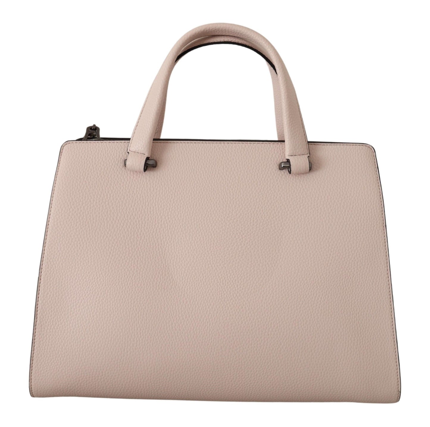 Karl Lagerfeld Elegant Light Pink Leather Tote Shoulder Bag