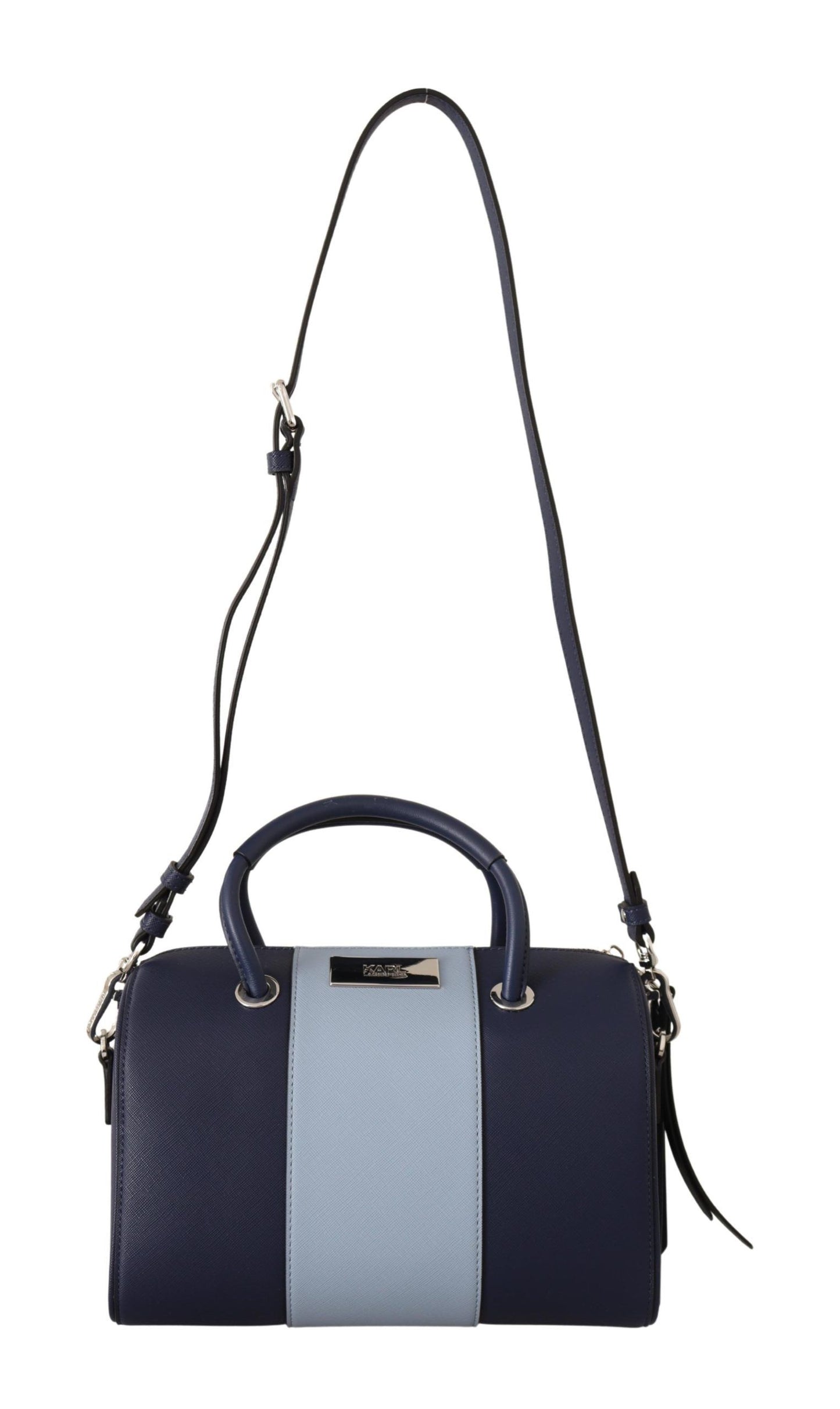 Karl Lagerfeld Elegant Peacoat Blue Shoulder & Hand Bag