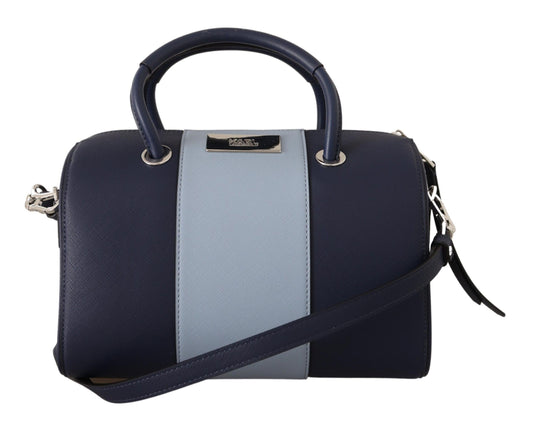 Karl Lagerfeld Elegant Peacoat Blue Shoulder & Hand Bag