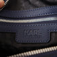 Karl Lagerfeld Elegant Peacoat Blue Shoulder & Hand Bag