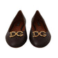 Dolce & Gabbana Elegant Leather Loafer Flats in Brown