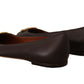 Dolce & Gabbana Elegant Leather Loafer Flats in Brown