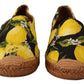 Dolce & Gabbana Chic Lemon Print Espadrilles Flats