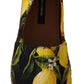 Dolce & Gabbana Chic Lemon Print Espadrilles Flats