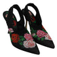 Dolce & Gabbana Elegant Floral Slingback Heels Sandals