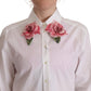 Dolce & Gabbana Elegant Floral Sequined Collared Shirt