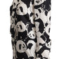 Dolce & Gabbana Chic Panda Print Silk Blouse