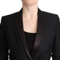 Costume National Elegant Black Double-Breasted Blazer