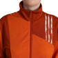 Adidas Chic Orange Bomber Jacket with Zip Closure