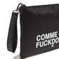 Comme Des Fuckdown Black Polyester Women Clutch