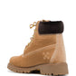 Off-White Beige Leather Iconic Design Boots