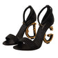 Dolce & Gabbana Elegant Ankle Strap Heels with Iconic DG Logo