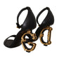 Dolce & Gabbana Elegant Ankle Strap Heels with Iconic DG Logo