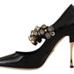 Dolce & Gabbana Elegant Patent Leather Crystal Pumps