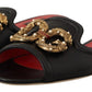 Dolce & Gabbana Elegant Amore Embellished Leather Sandals