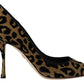 Dolce & Gabbana Elegant Leopard Print Heels Pumps