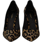 Dolce & Gabbana Elegant Leopard Print Heels Pumps