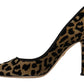 Dolce & Gabbana Elegant Leopard Print Heels Pumps