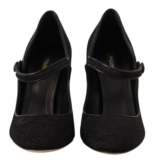 Dolce & Gabbana Elegant Devotion Mary Jane Pumps with Logo Heels