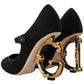 Dolce & Gabbana Elegant Devotion Mary Jane Pumps with Logo Heels