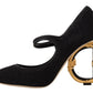 Dolce & Gabbana Elegant Devotion Mary Jane Pumps with Logo Heels