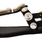 Dolce & Gabbana Elegant Crystal Embellished Leather Sandals