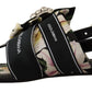 Dolce & Gabbana Floral Crystal-Embellished Silk Slide Sandals