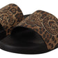 Dolce & Gabbana Elegant Leopard Print Flat Sandals