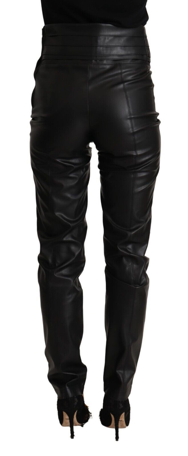 Patrizia Pepe Sleek High Waist Skinny Leather Pants