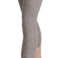 Ermanno Scervino Chic Gray Slim-Fit Cropped Leggings