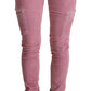 Acht Chic Pink Low Waist Skinny Jeans