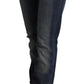 Acht Chic Dark Blue Low Waist Skinny Jeans