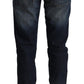 Acht Chic Dark Blue Low Waist Skinny Jeans